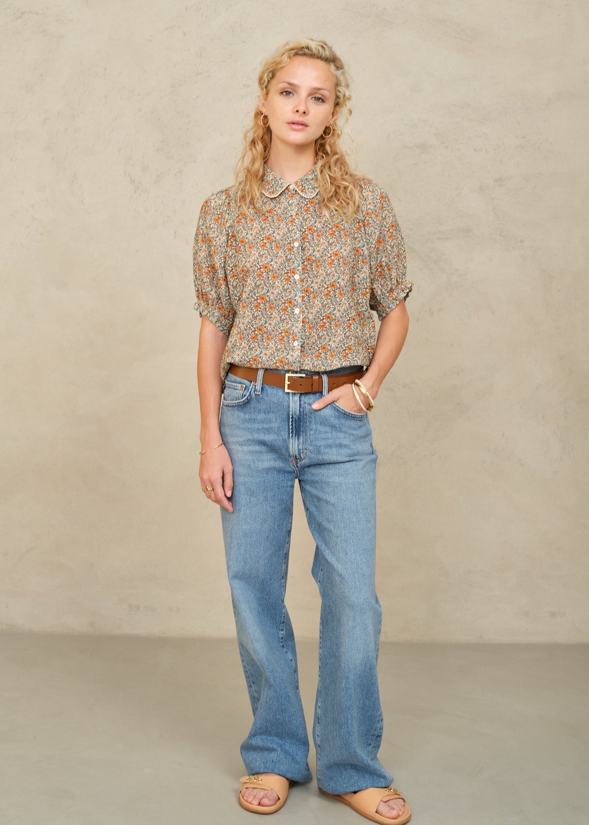 Jaci Print S/S Top