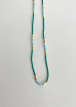 Load image into Gallery viewer, Jade seed, Amazonite &amp; GV Necklace
