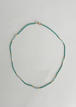 Load image into Gallery viewer, Jade seed, Amazonite &amp; GV Necklace
