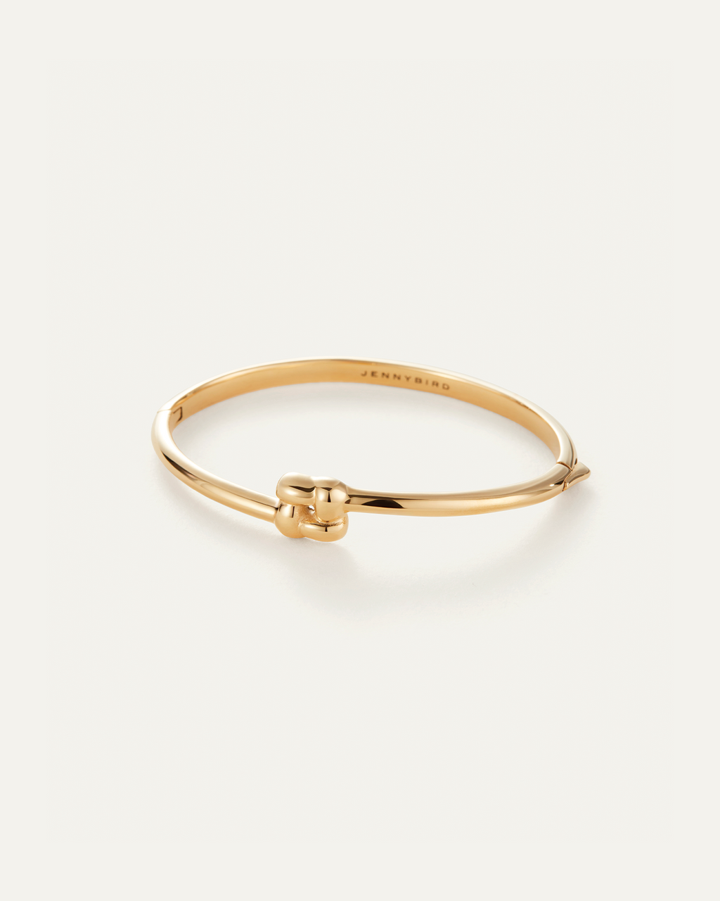 Slim Woven Square Bangle Gold