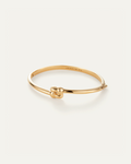 Slim Woven Square Bangle Gold