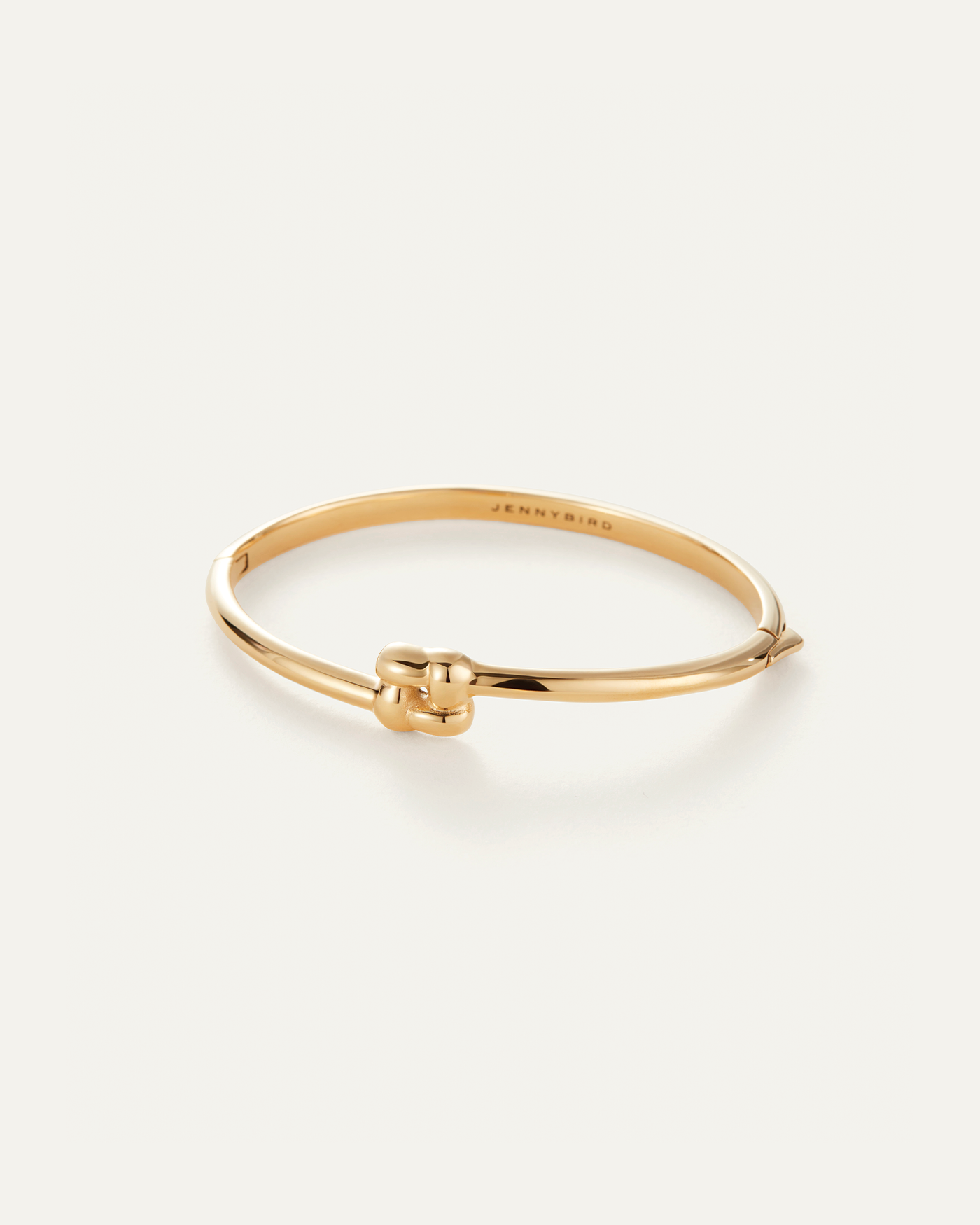 Slim Woven Square Bangle Gold