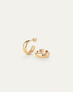 Staple Hoops Small - Gold