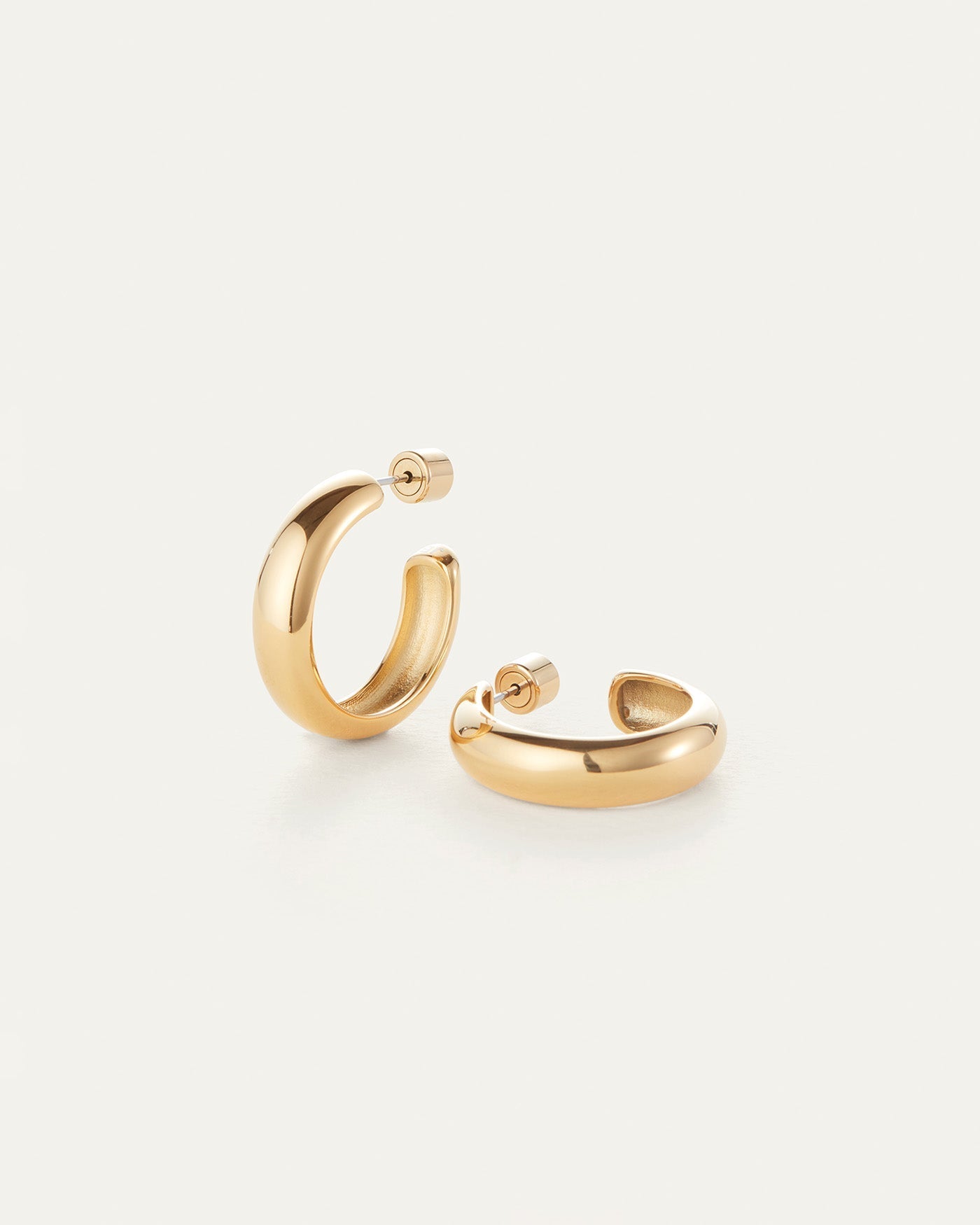 Staple Hoops Medium - Gold