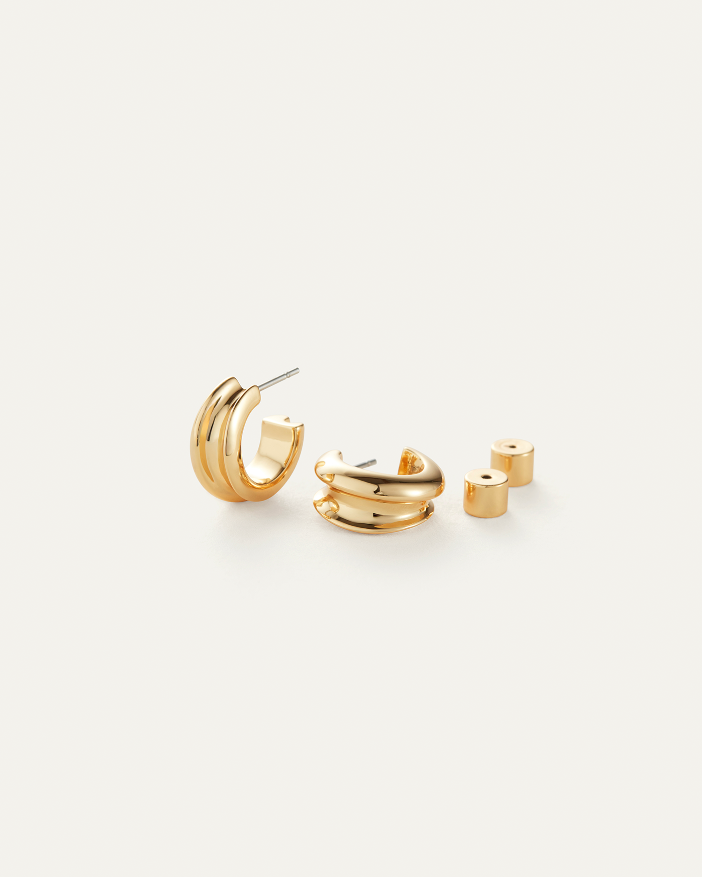 Mini Lennon Hoops Gold