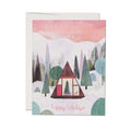 Modern Cabin Holiday Card