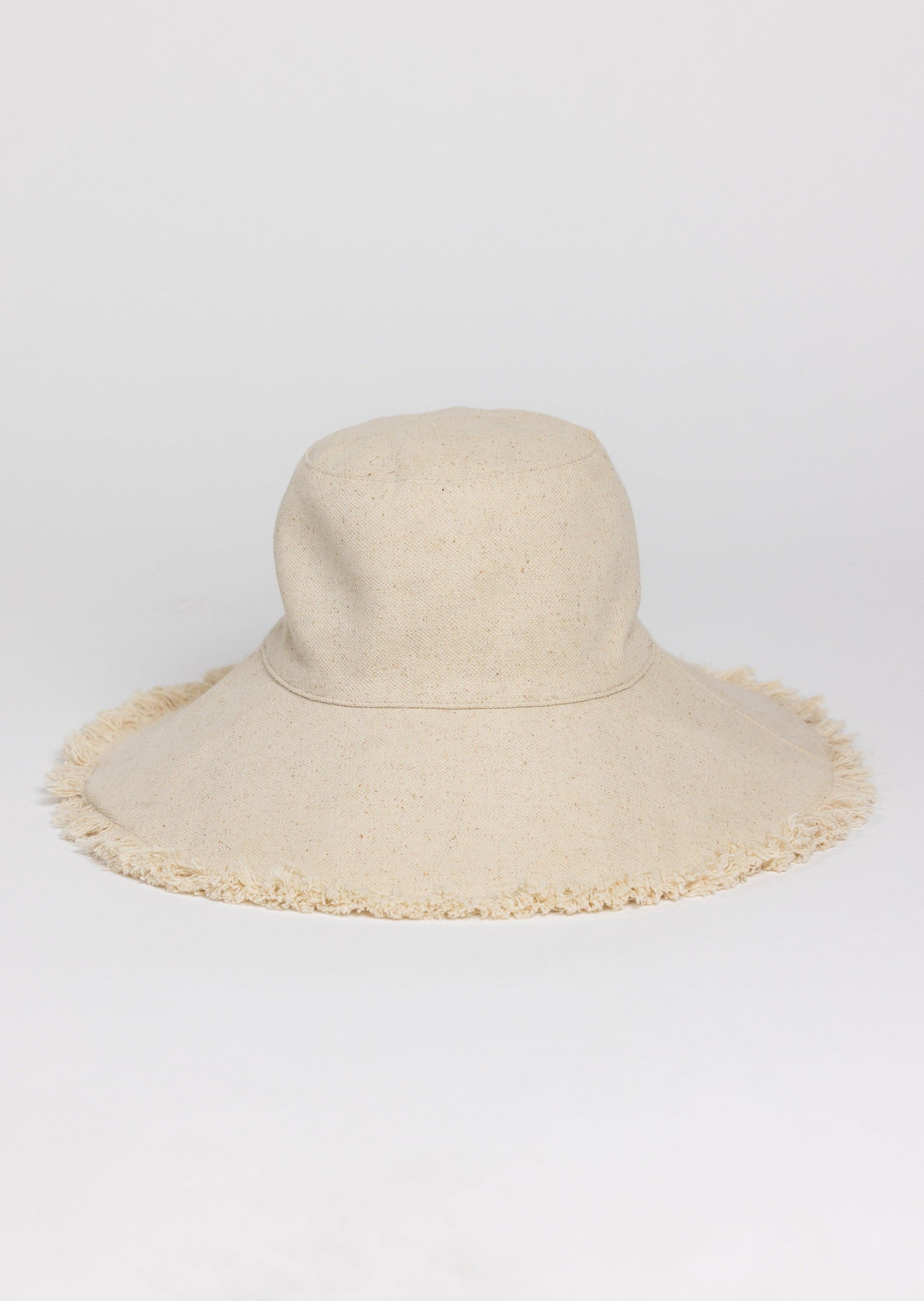 Canvas Packable Hat - Natural