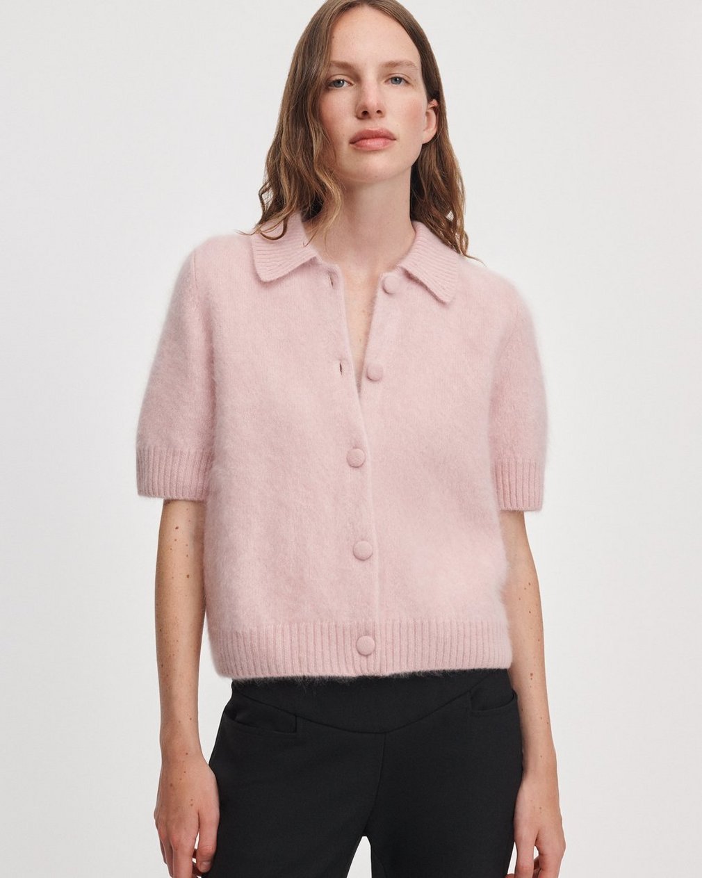 Jada Cashmere Cardi Pink
