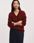 Jada Vneck Pomegranate