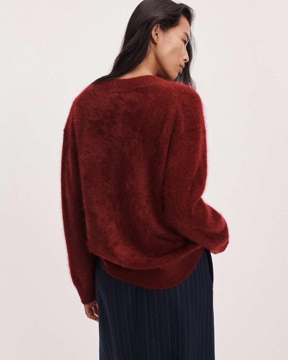 Jada Vneck Pomegranate