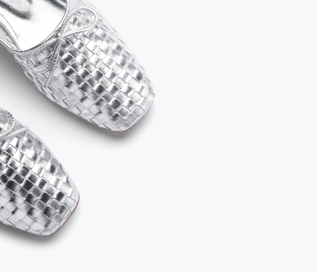 Jada - Silver Closed Woven Calf