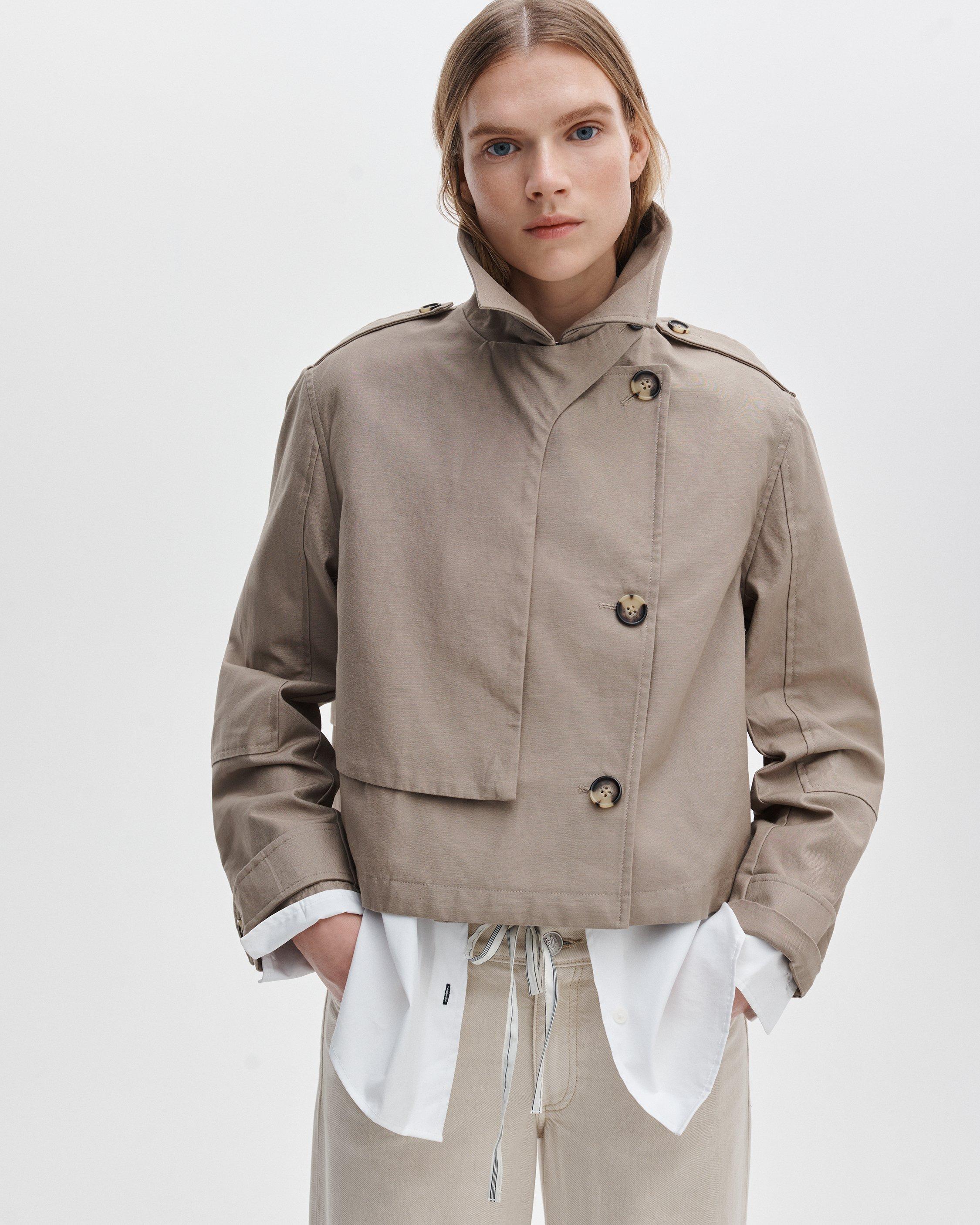 Jamie Cropped Trench