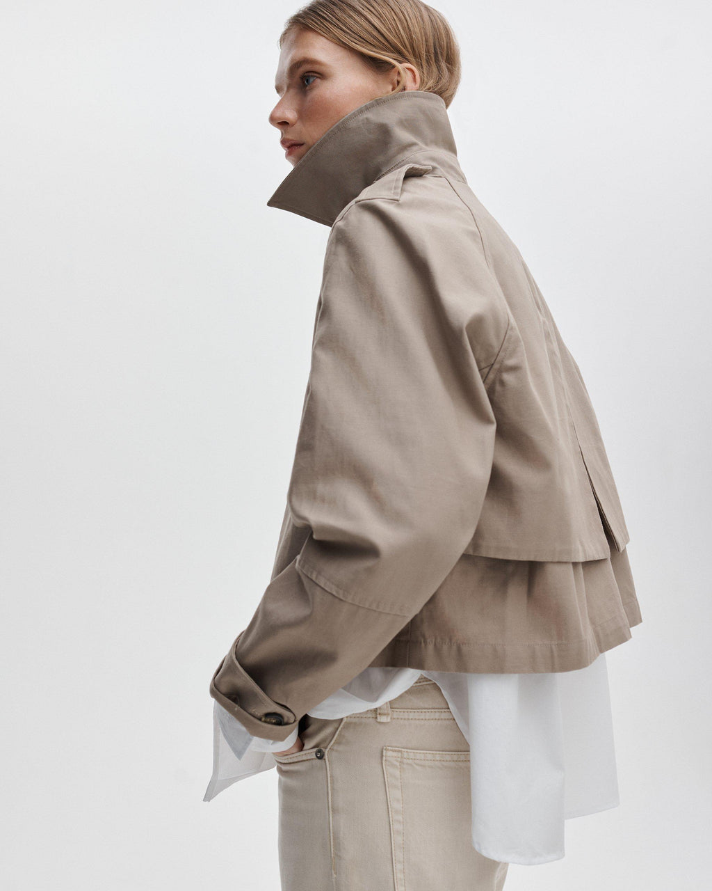 Jamie Cropped Trench