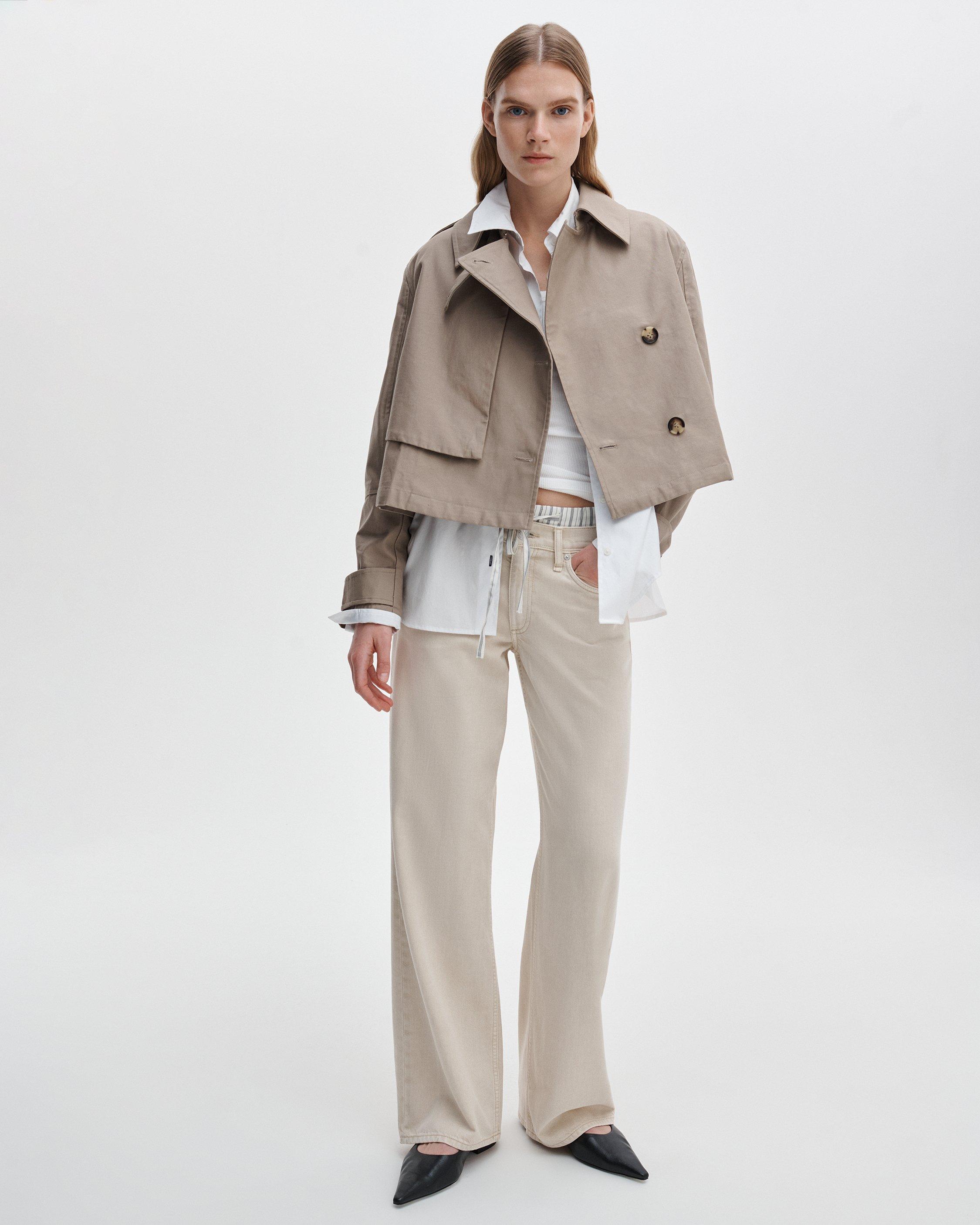 Jamie Cropped Trench