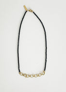 Small Ellipse Chain Link Collar Brass