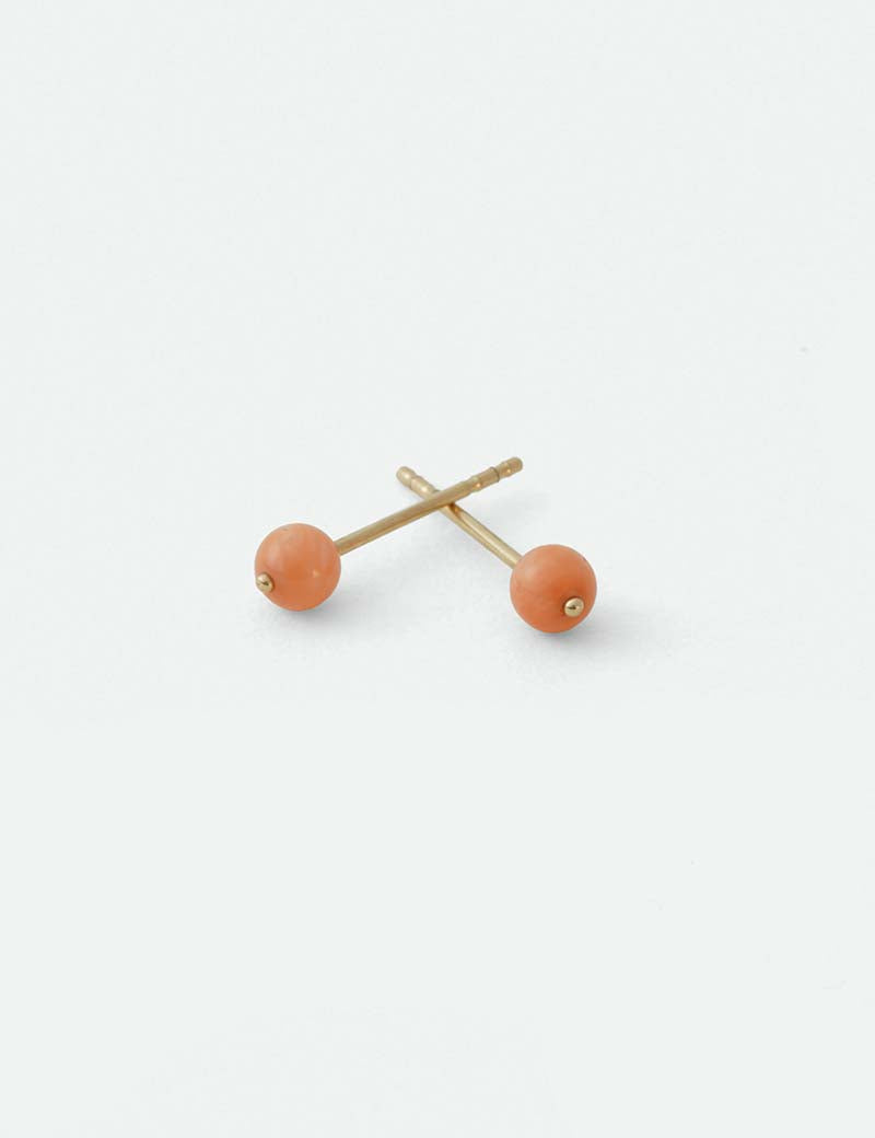 Coral Stud 14KT single