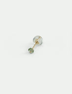 Light blue Sapphire Stud 14KT single