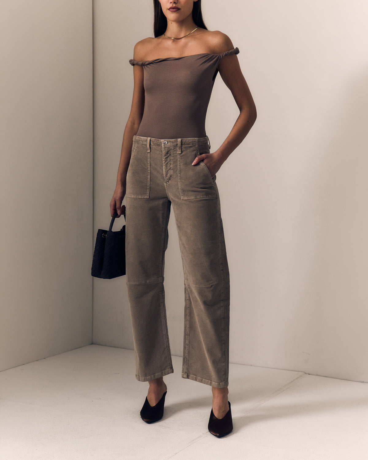 Corduroy Utility Soft Barrel Soft Taupe