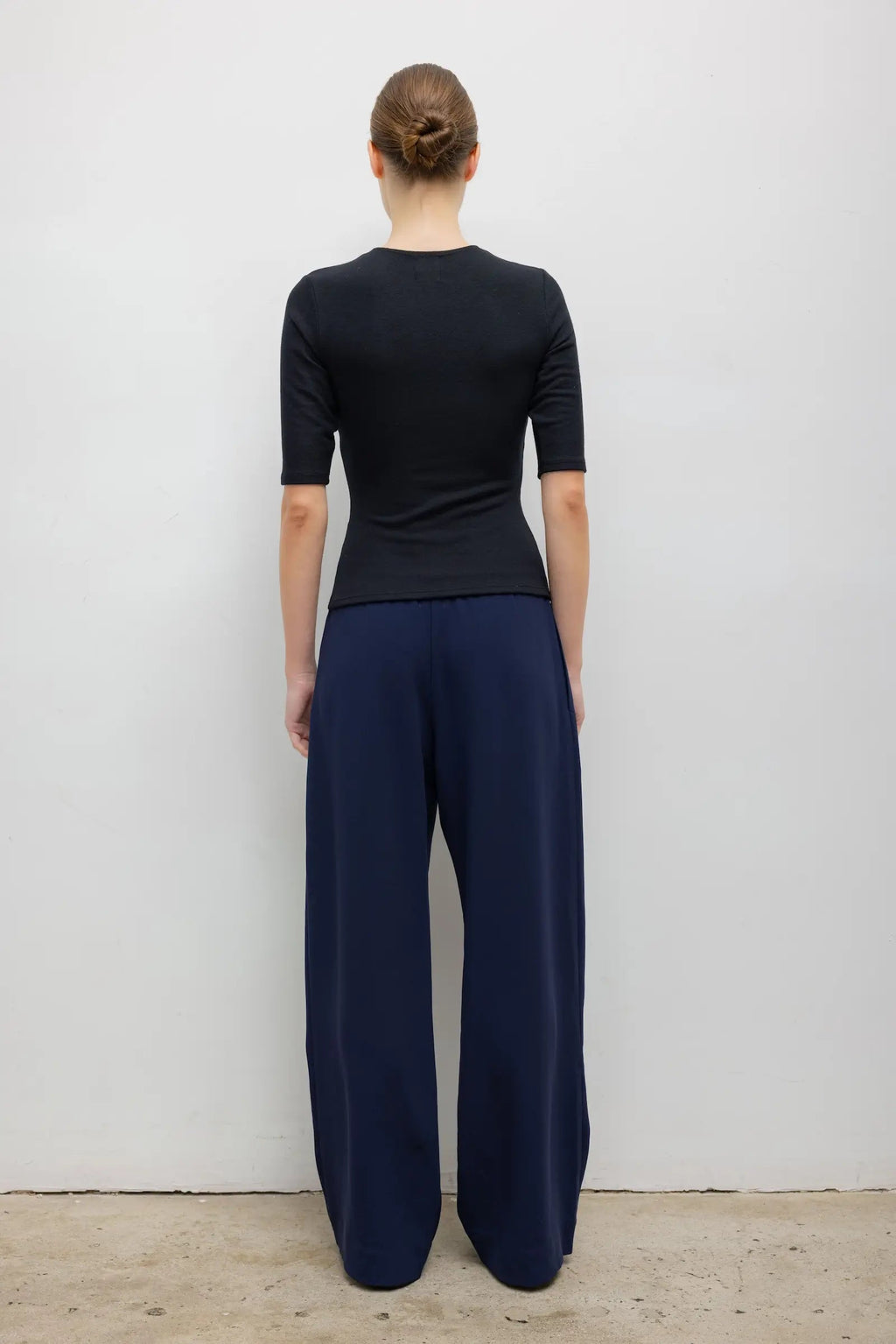 Lauren Mid Sleeve Tee Black