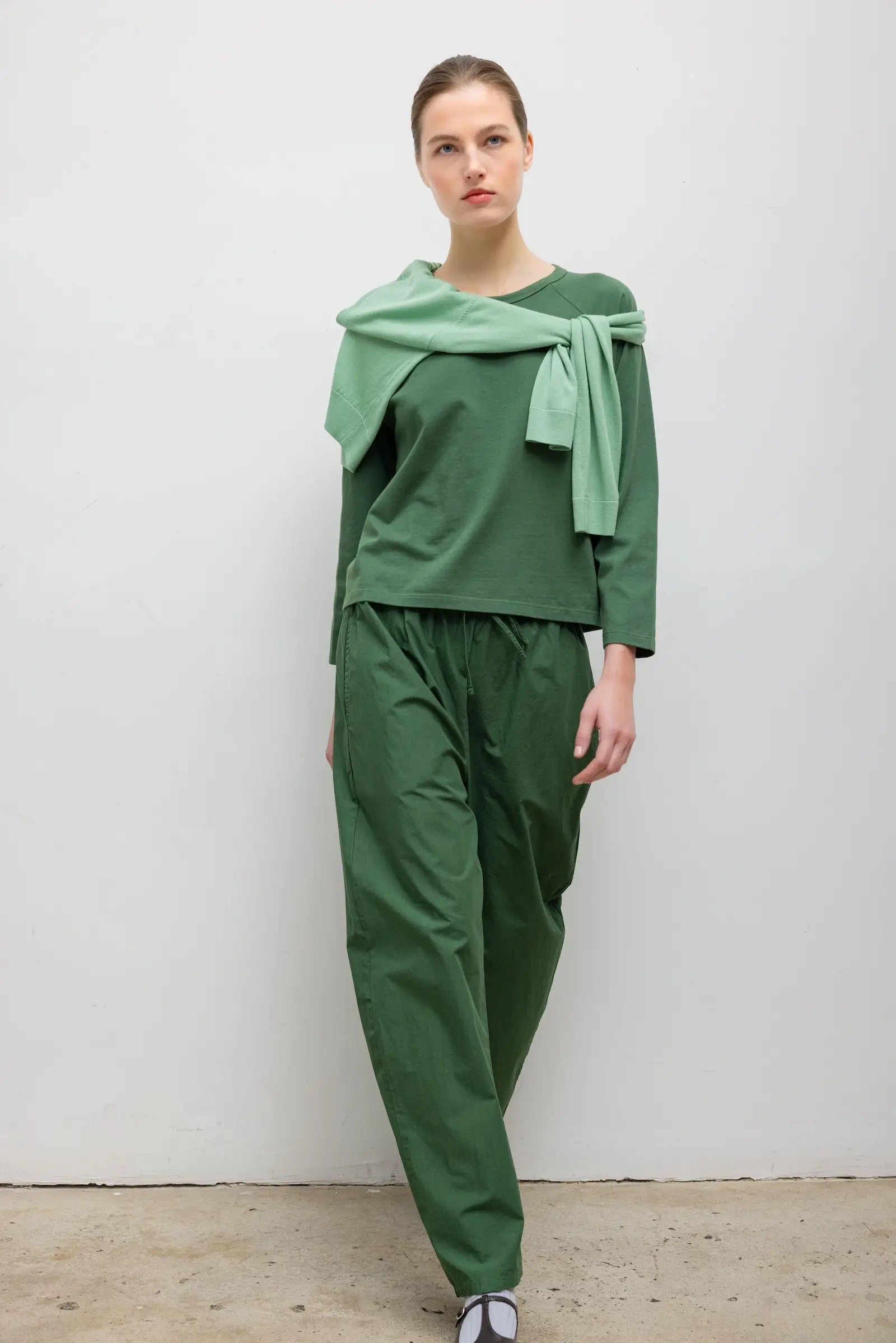 Kyoto Drawstring Pant in Juniper
