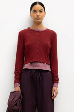 Load image into Gallery viewer, Lauren Crop Cardigan II - Pinot
