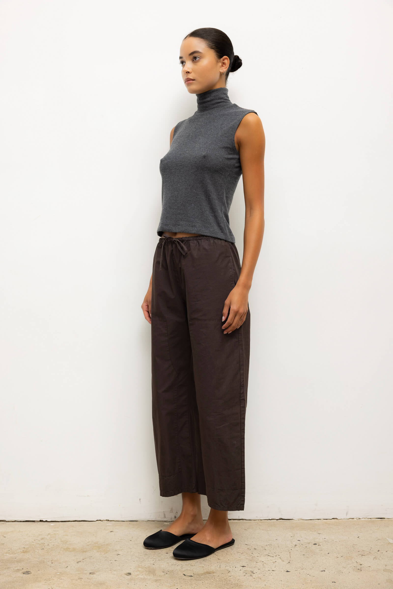 Kyoto Drawstring Pant in Juniper