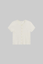 Load image into Gallery viewer, Pointelle Cardigan Grey
