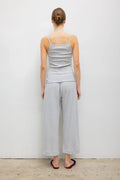 Pointelle Crop Pant Light Grey