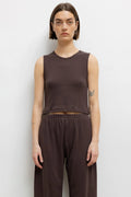 Pointelle Sleeveless - Choco