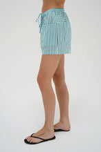 Load image into Gallery viewer, Hanalei Short - Teal Navy Stripe
