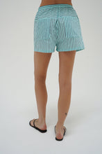Load image into Gallery viewer, Hanalei Short - Teal Navy Stripe
