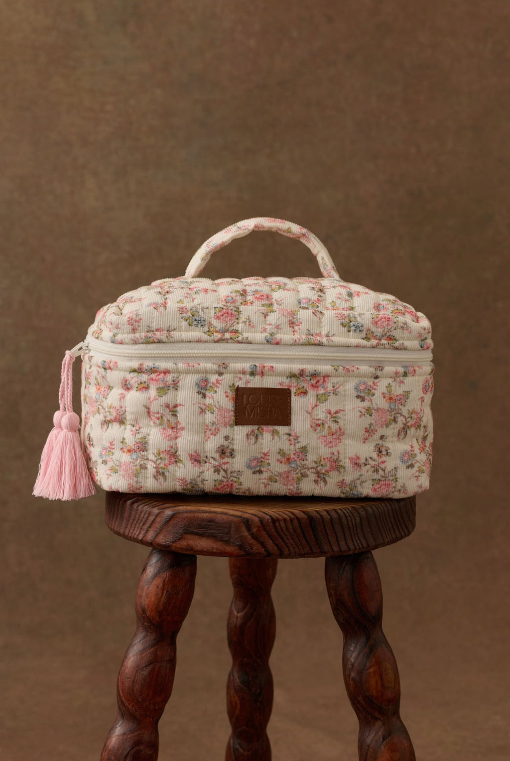 Floral Corduroy Toiletry Bag