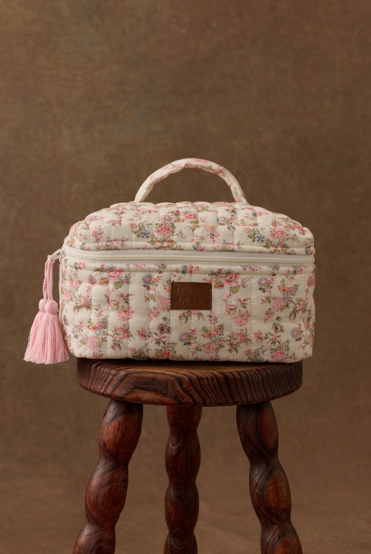 Floral Corduroy Toiletry Bag