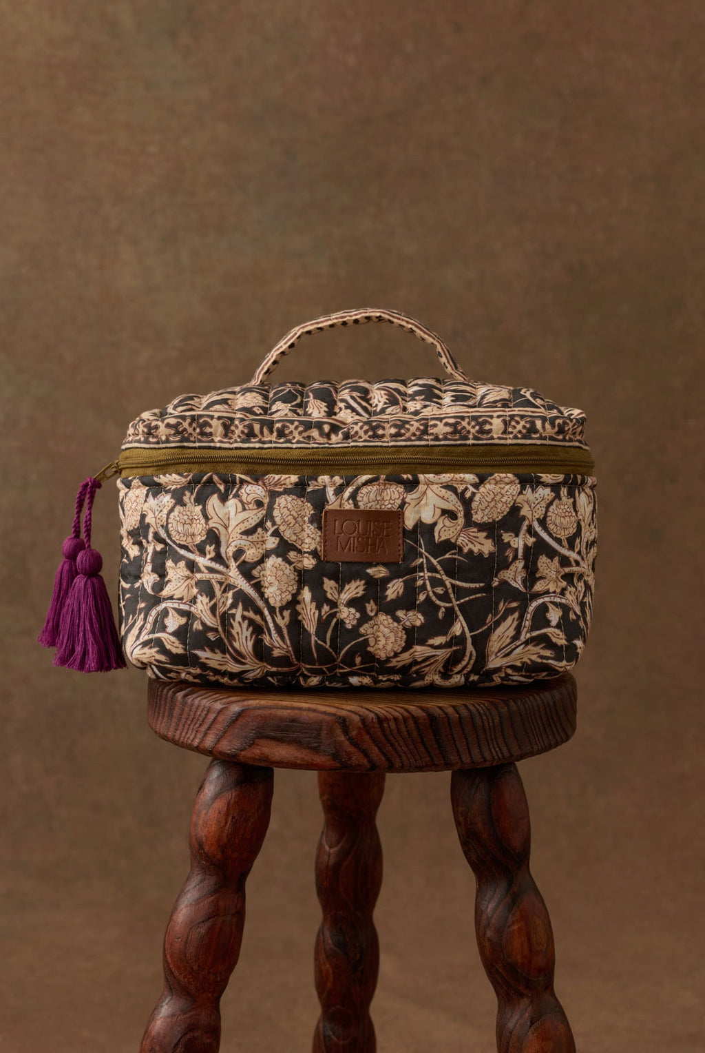 Floral Corduroy Toiletry Bag
