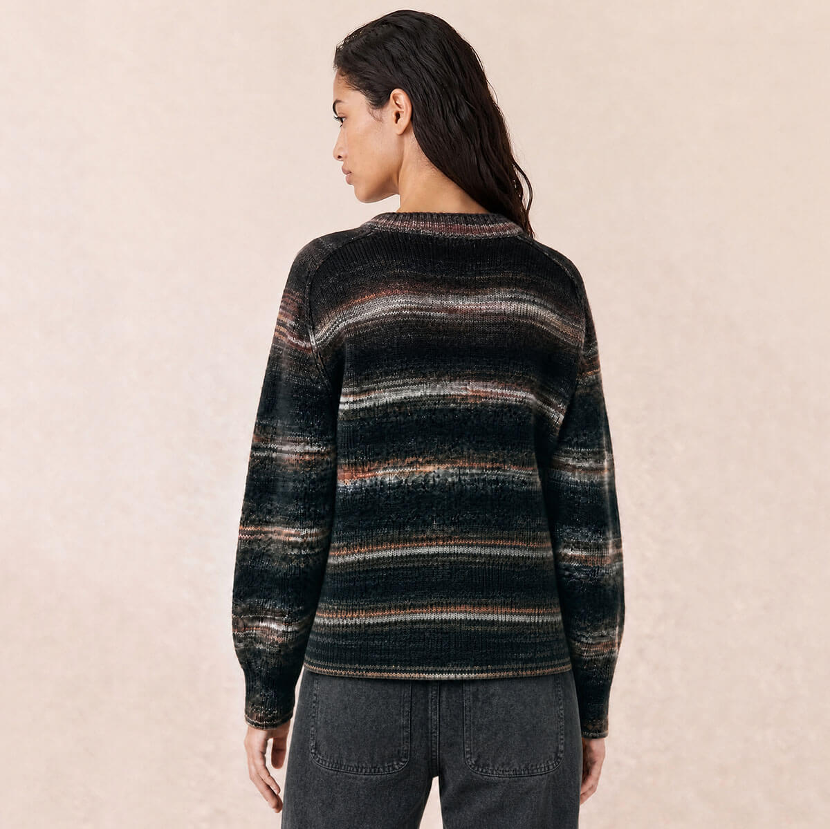 Malte Stripe Crew Neck Sweater