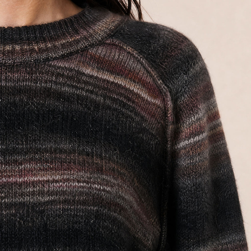 Malte Stripe Crew Neck Sweater