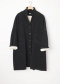 Wool Relaxed Long Coat Night