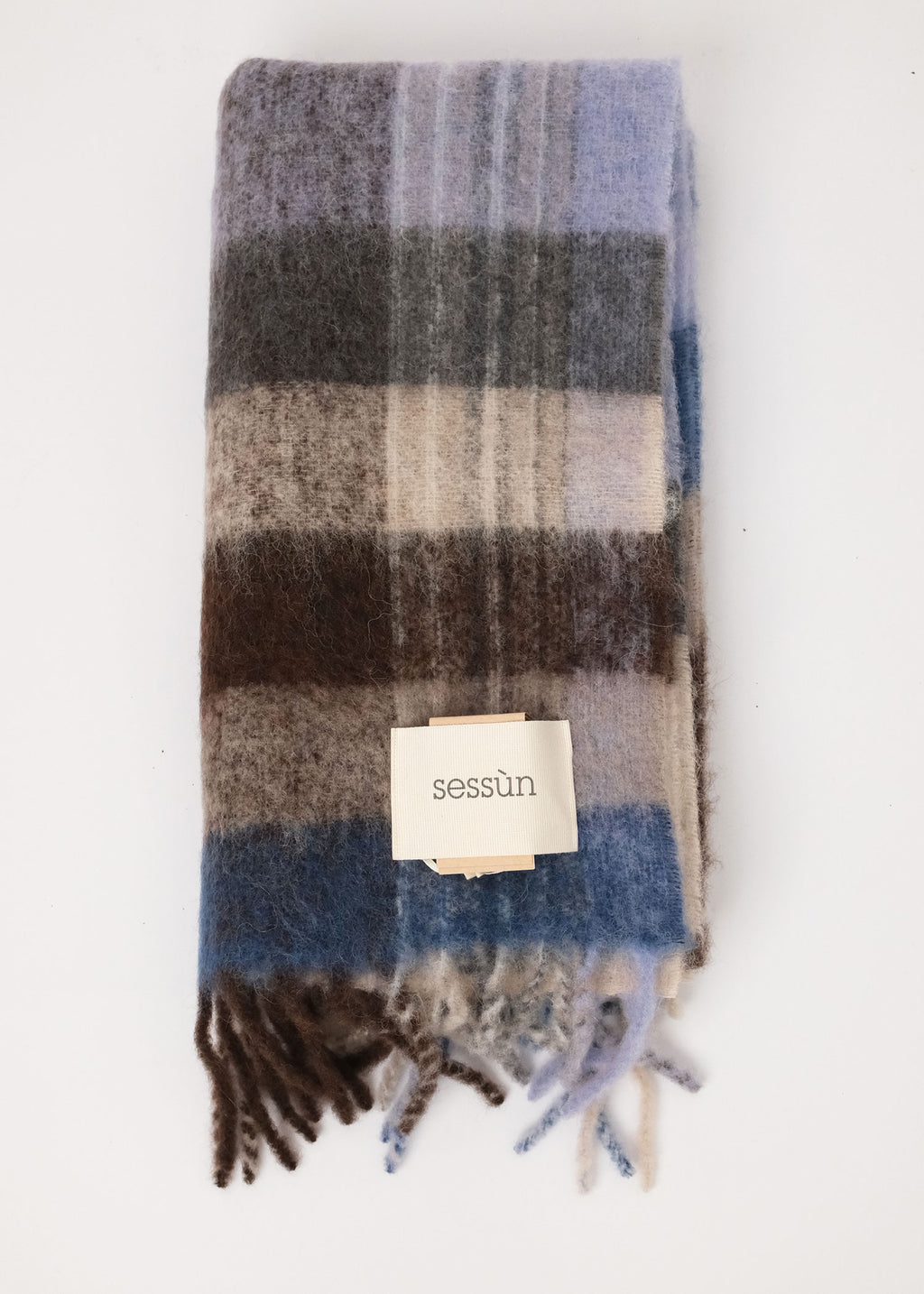 Lucio Scarf Blue Checks