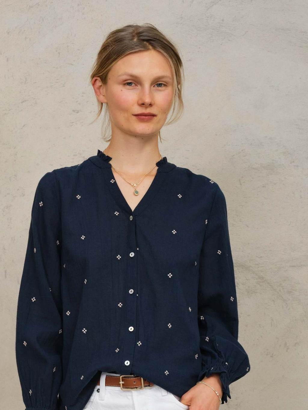 Lucca Emb L/S Top