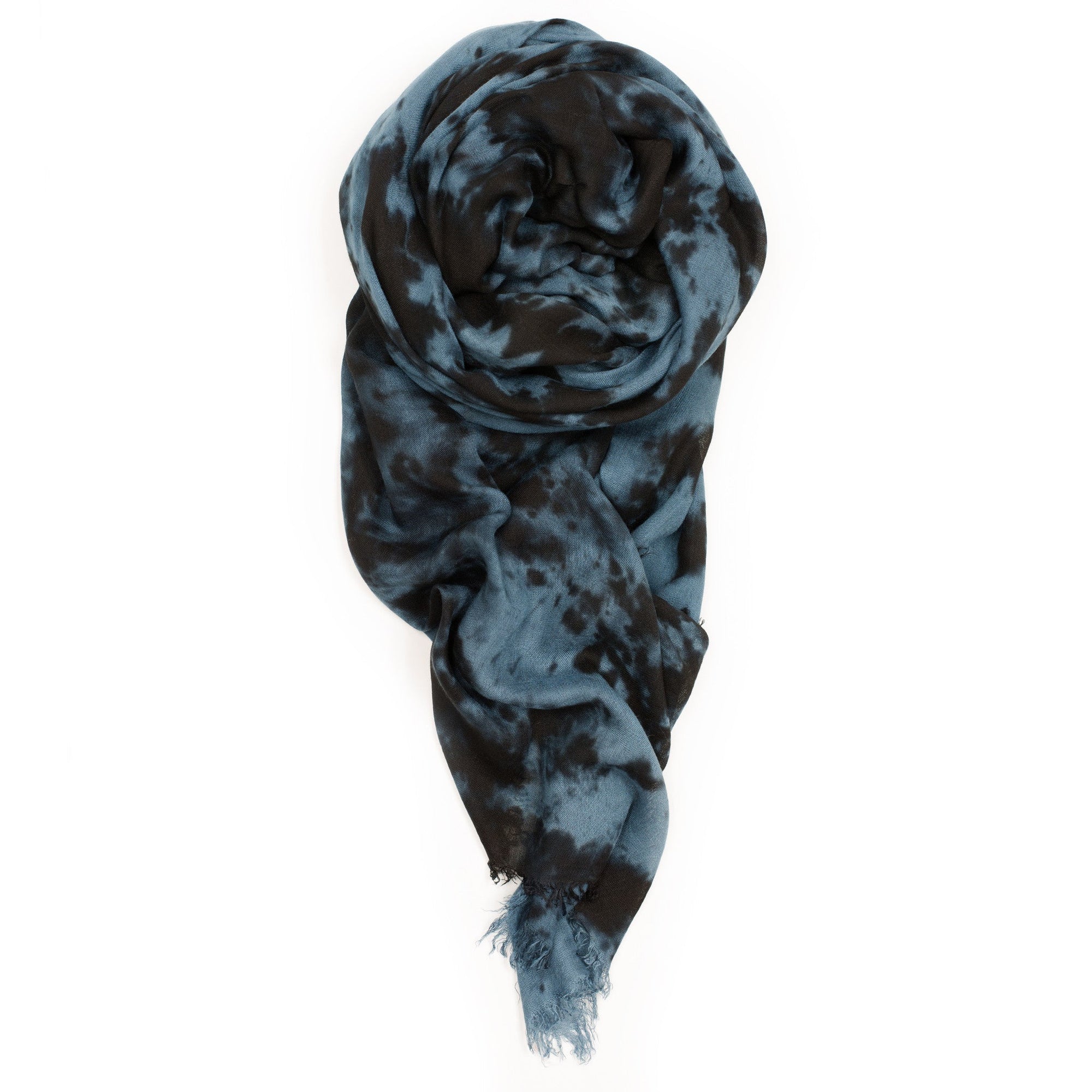 Marble Scarf - Blue/Black