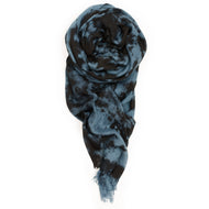 Marble Scarf - Blue/Black