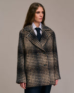 Maliro Manteau - Choco Marine Ecru