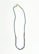 Lapis & Gold Filled Seed Necklace