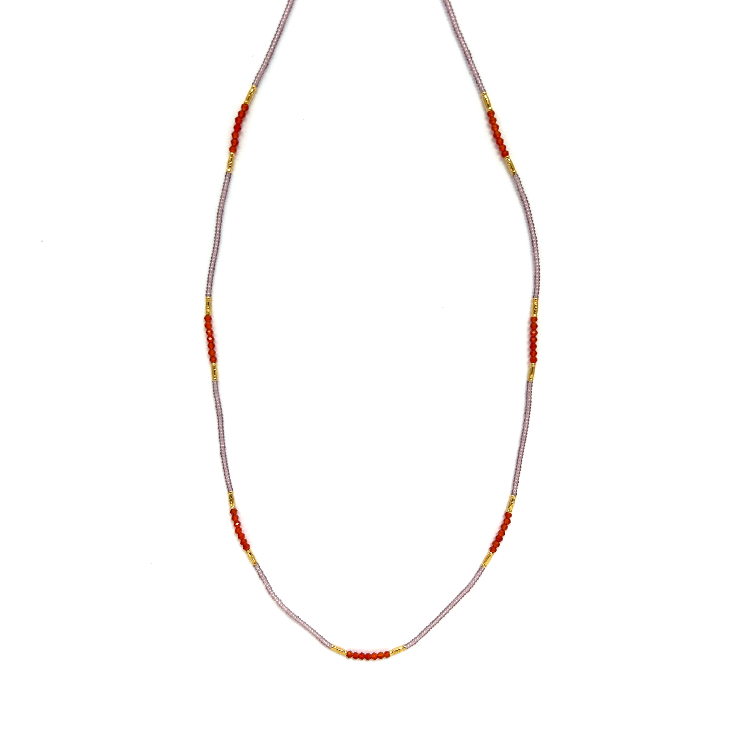 Carnelian Accent Necklace