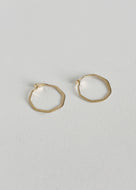 14k XS Octagon Hoops