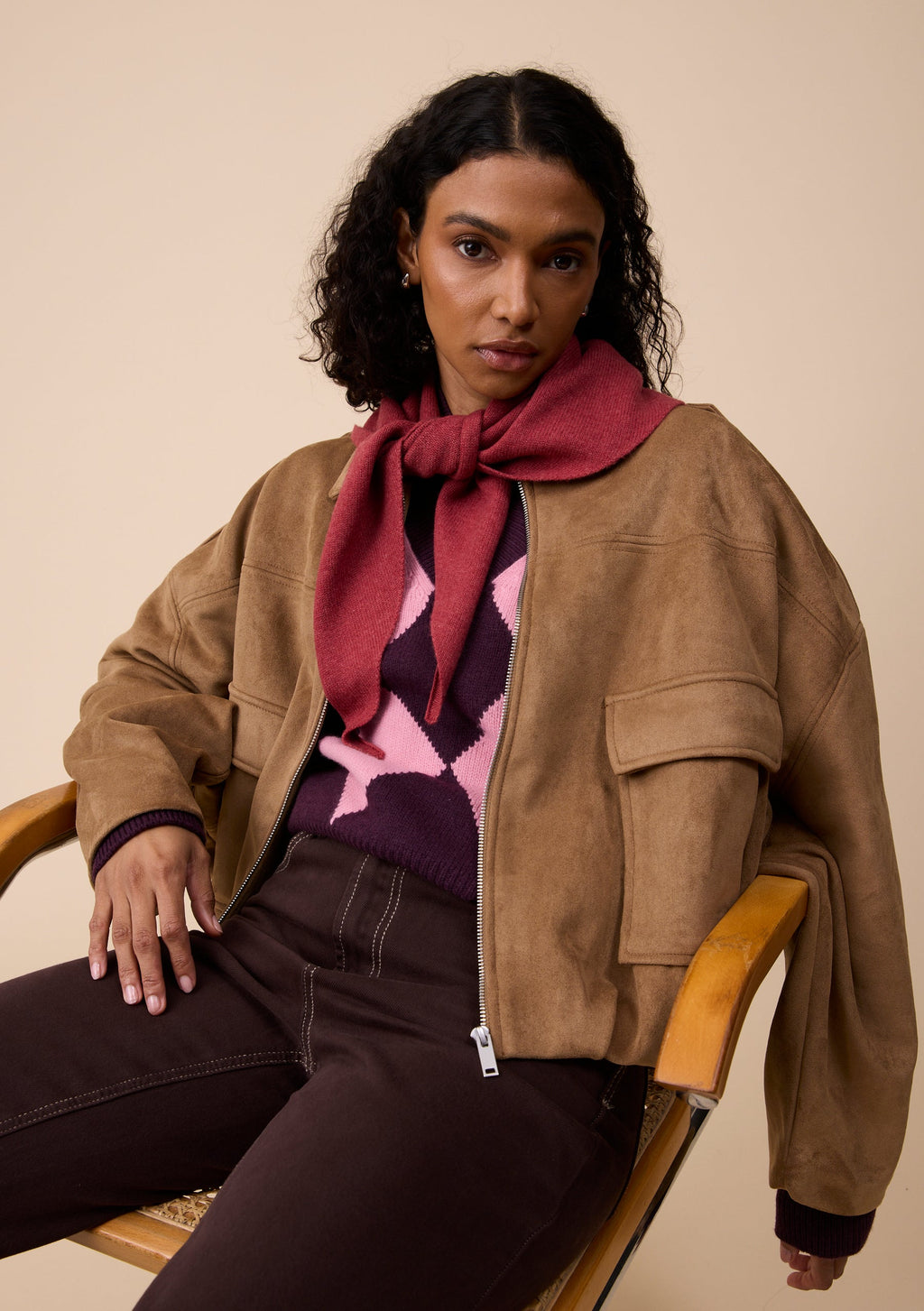Merino Wool Triangle Scarf
