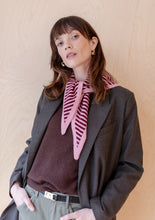 Load image into Gallery viewer, Merino Triangle Scarf Stripe
