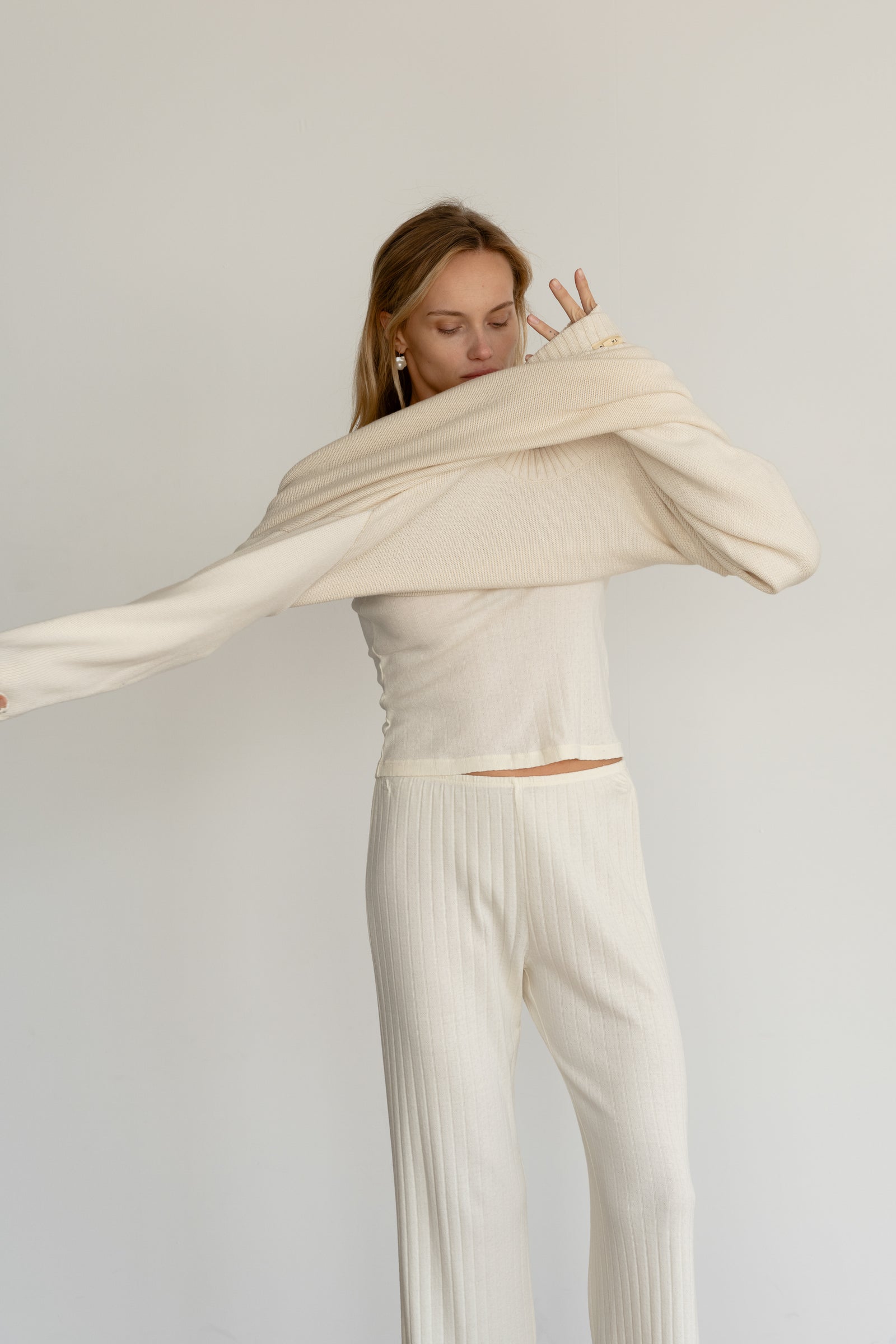 Pointelle Crop Pant