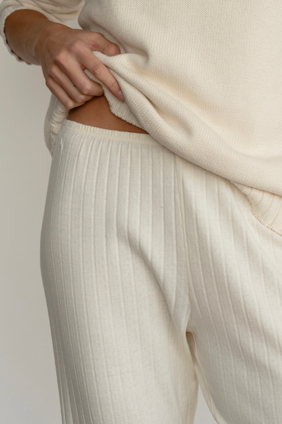 Pointelle Crop Pant