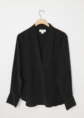 Maya V Neck Kimono Top Black